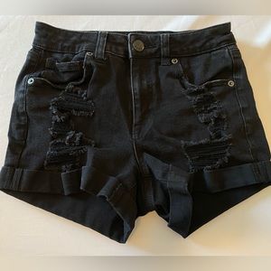 Aeropostale Black Jean Shorts